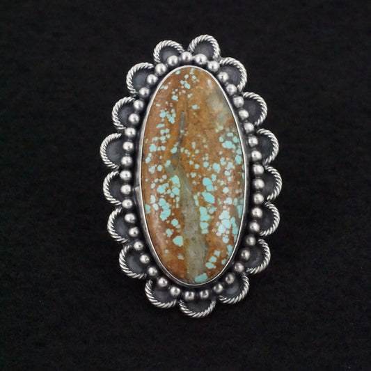 Jameson Garcia Turquoise & Sterling Silver Ring Adjustable