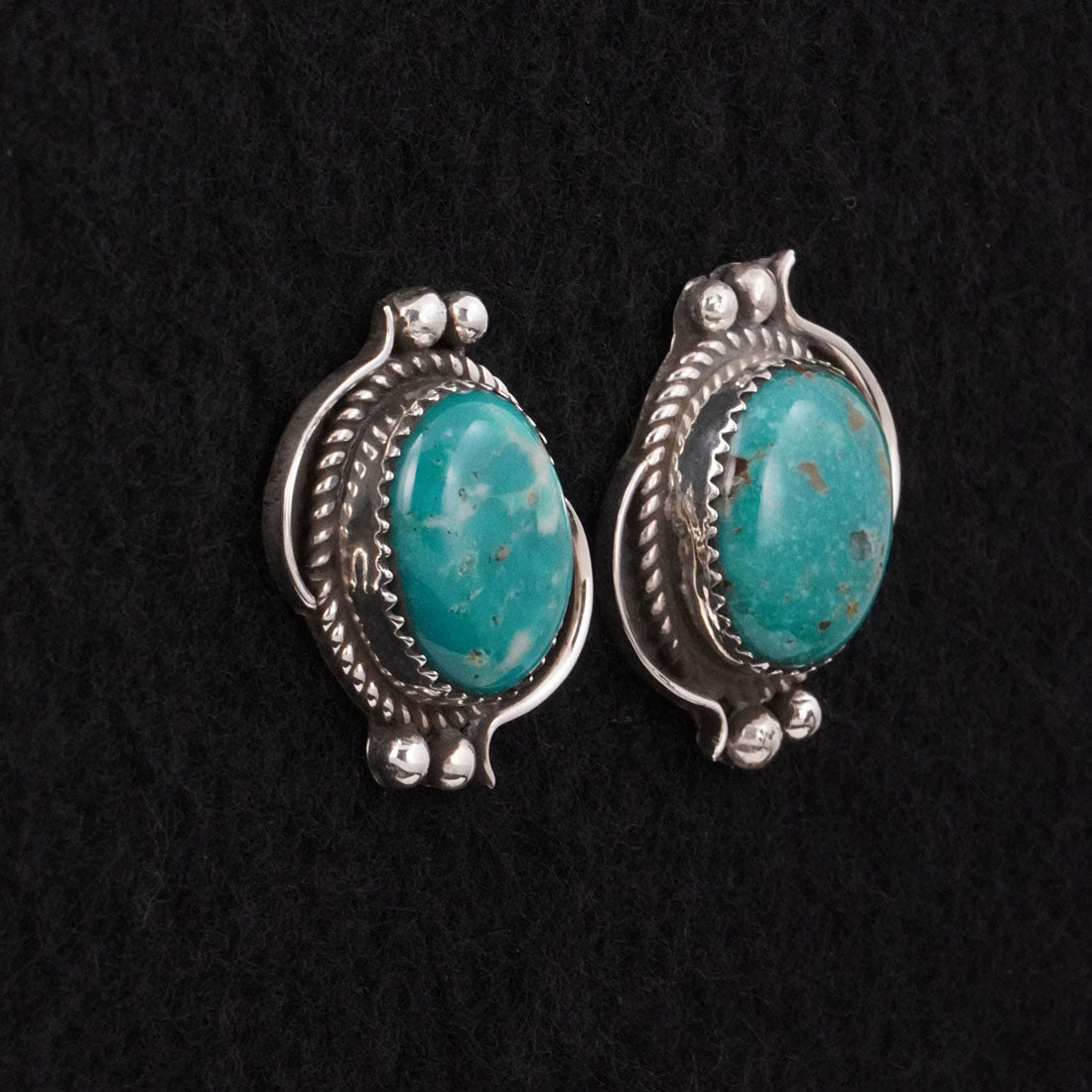 Phil Nez Turquoise & Sterling Silver Earrings