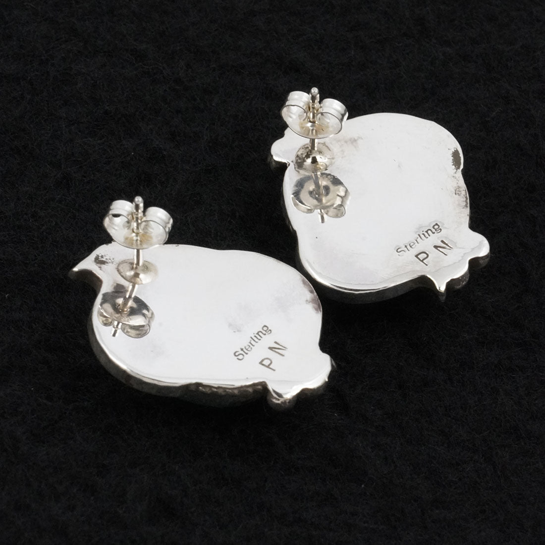 Phil Nez Turquoise & Sterling Silver Earrings