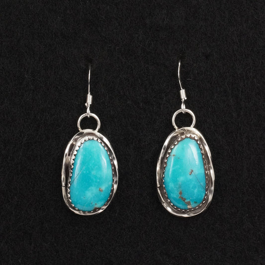 Ernest Hawthorne Turquoise & Sterling Silver Earrings