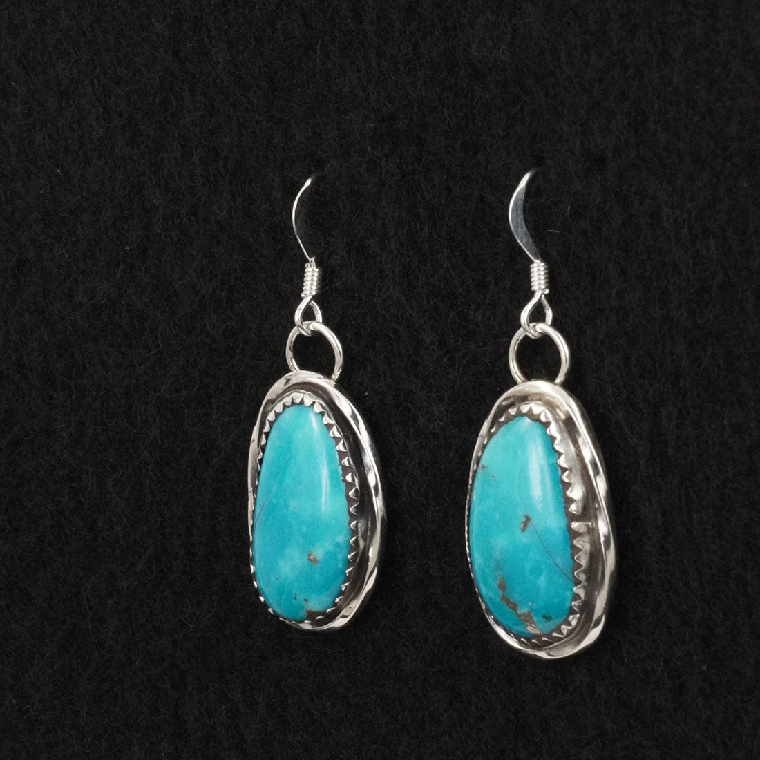 Ernest Hawthorne Turquoise & Sterling Silver Earrings