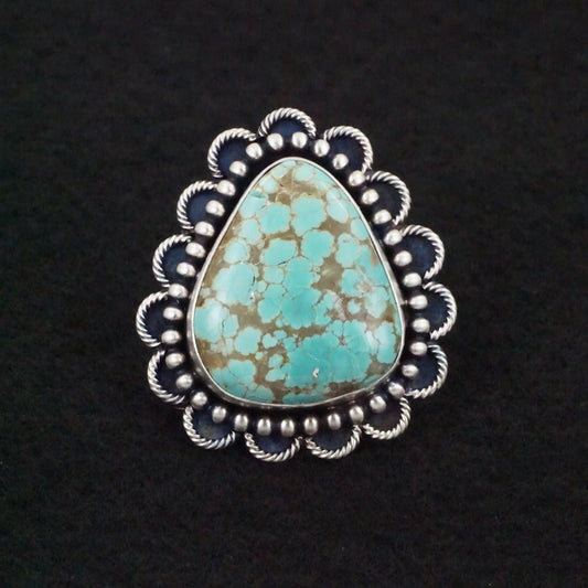 Jameson Garcia Turquoise & Sterling Silver Ring Adjustable