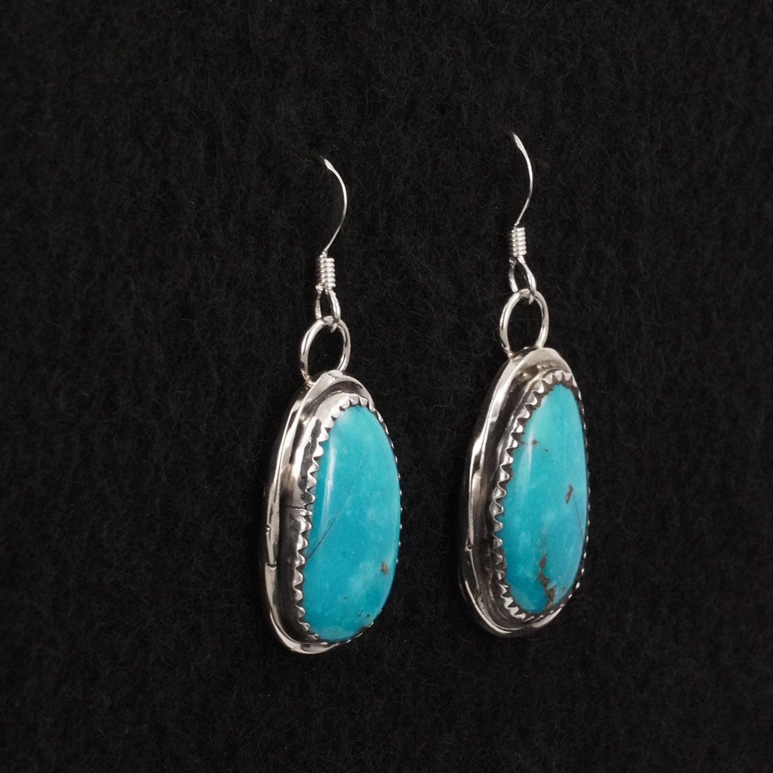 Ernest Hawthorne Turquoise & Sterling Silver Earrings