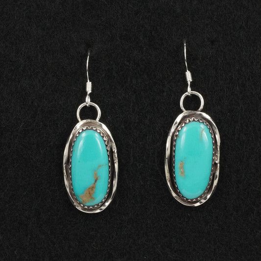 Ernest Hawthorne Turquoise & Sterling Silver Earrings