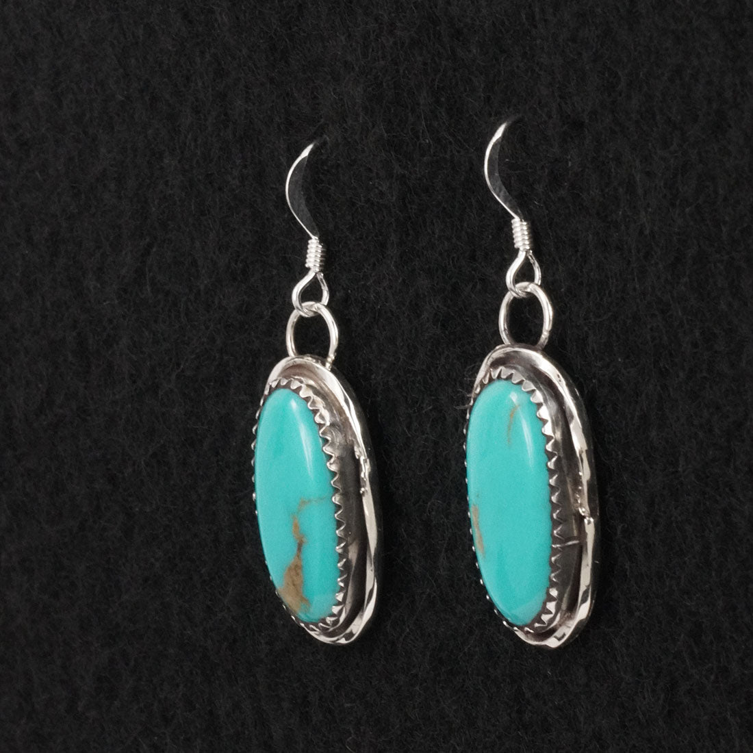 Ernest Hawthorne Turquoise & Sterling Silver Earrings