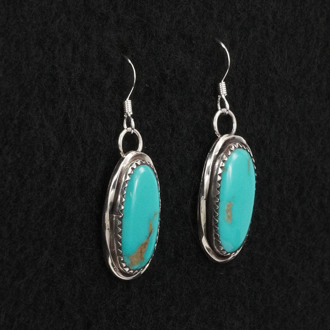 Ernest Hawthorne Turquoise & Sterling Silver Earrings