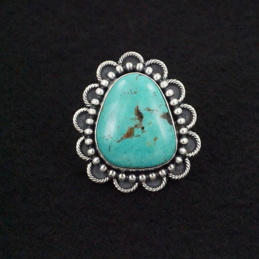 Jameson Garcia Turquoise & Sterling Silver Ring Adjustable