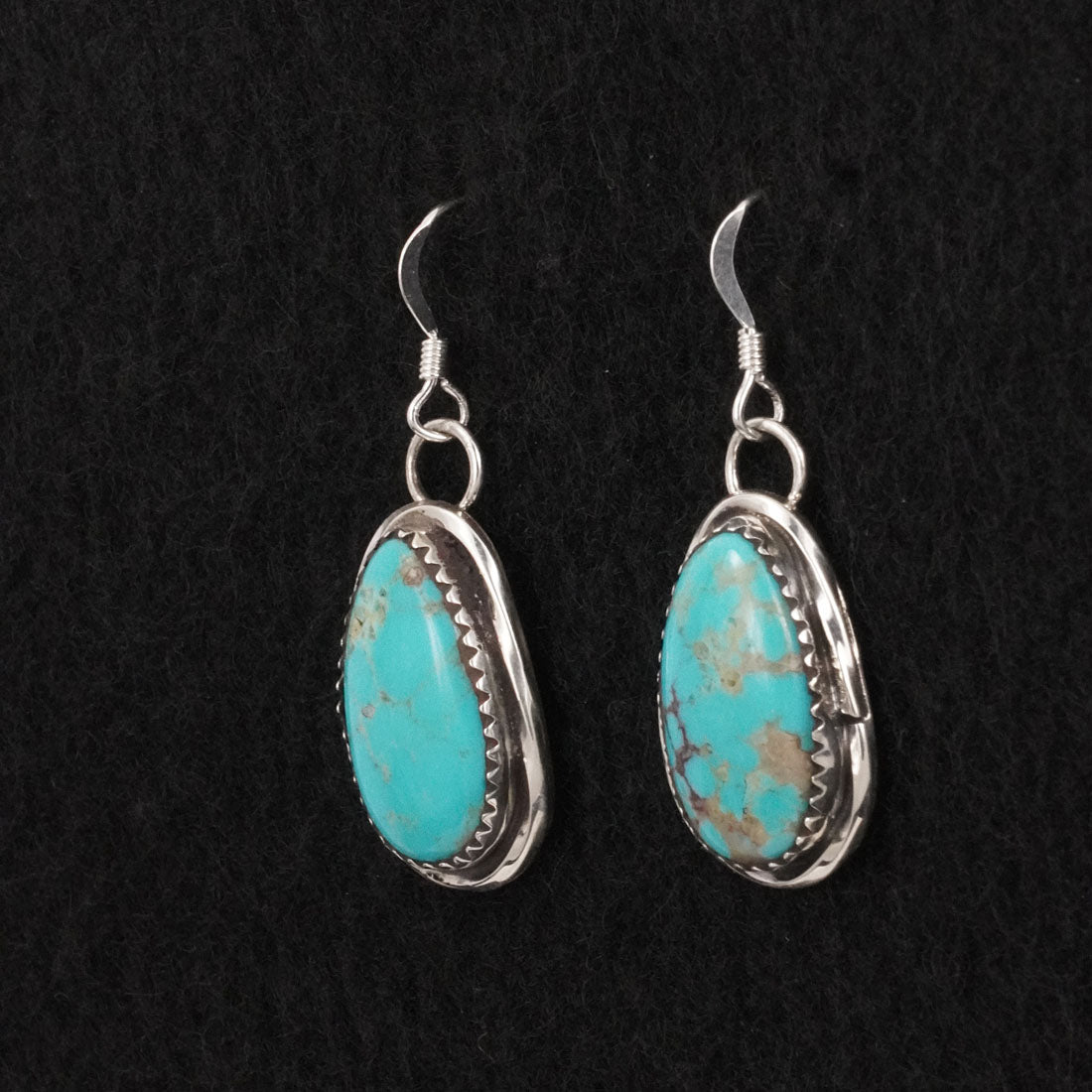 Ernest Hawthorne Turquoise & Sterling Silver Earrings