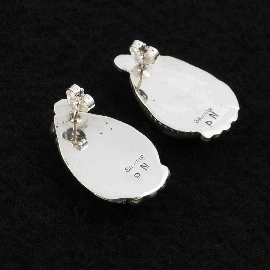 Phil Nez Turquoise & Sterling Silver Earrings