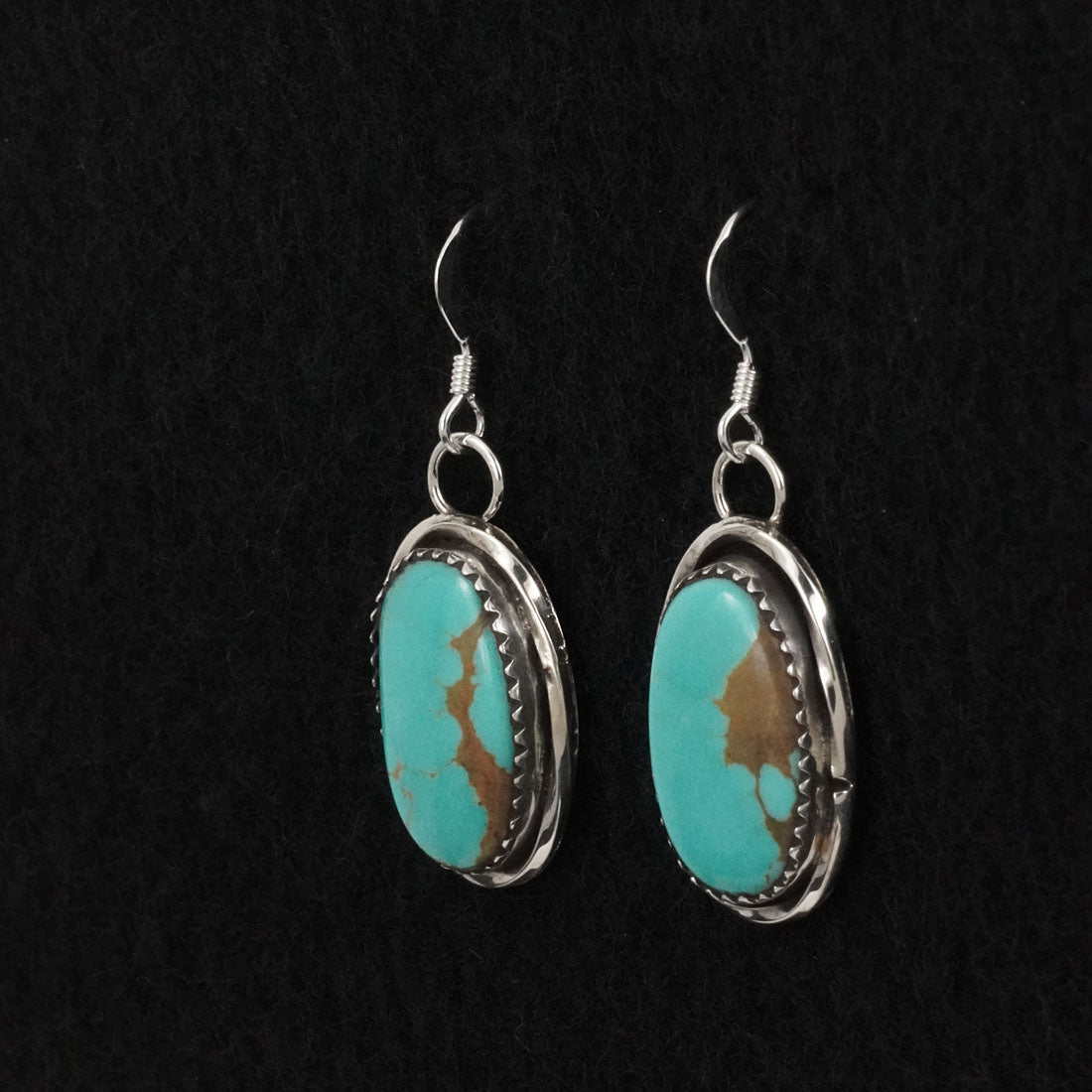 Ernest Hawthorne Turquoise & Sterling Silver Earrings