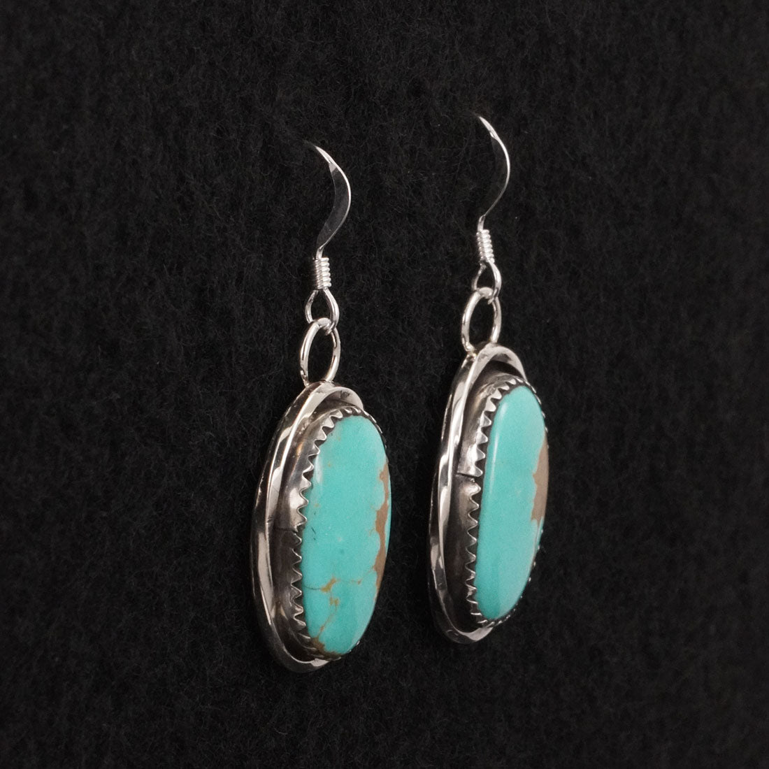 Ernest Hawthorne Turquoise & Sterling Silver Earrings