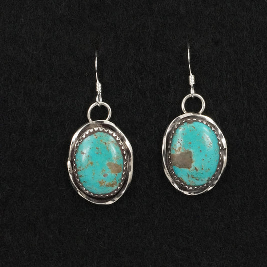 Ernest Hawthorne Turquoise & Sterling Silver Earrings