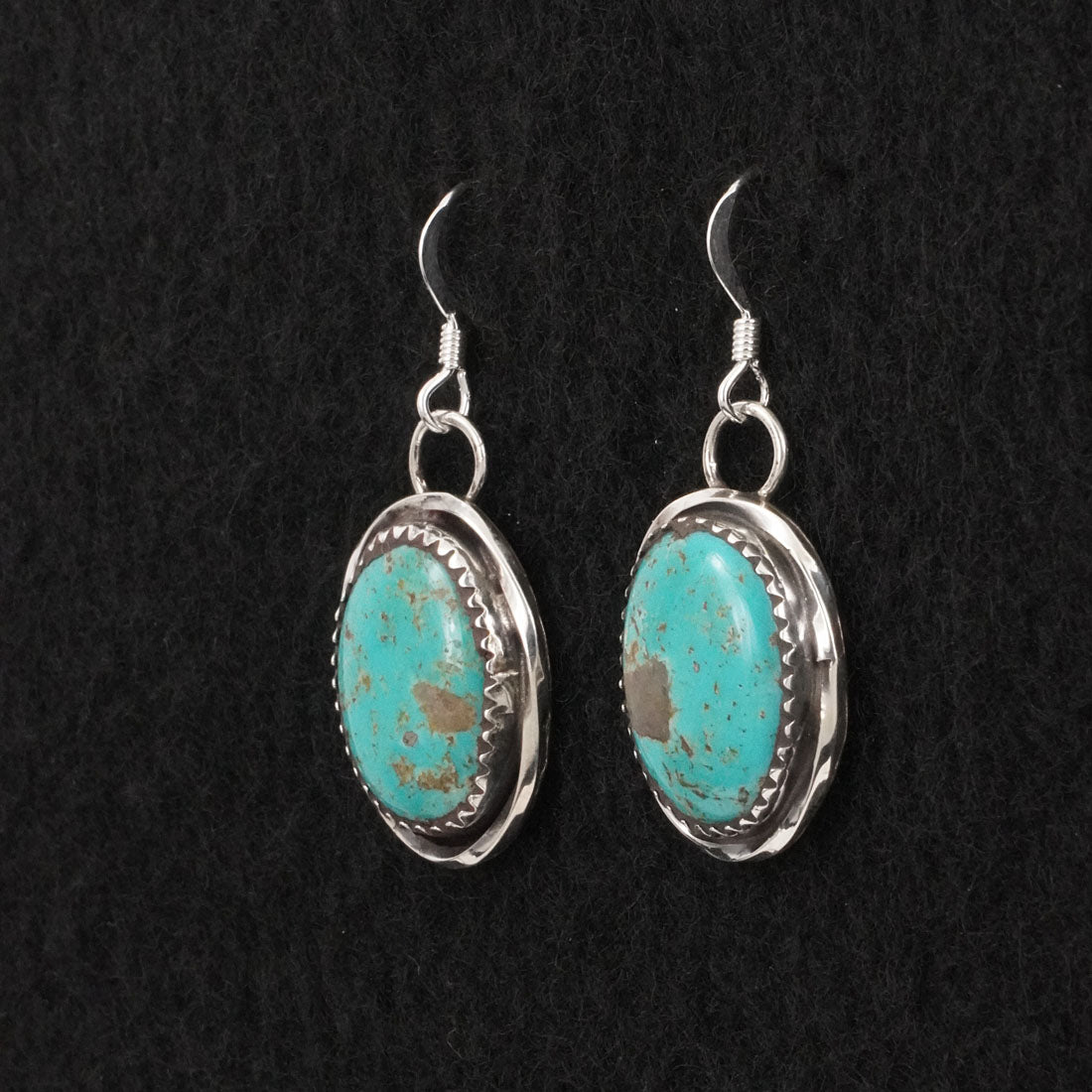 Ernest Hawthorne Turquoise & Sterling Silver Earrings