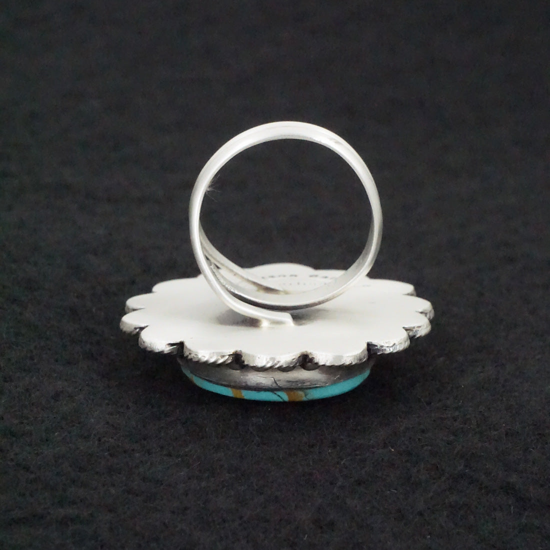 Jameson Garcia Turquoise & Sterling Silver Ring Adjustable