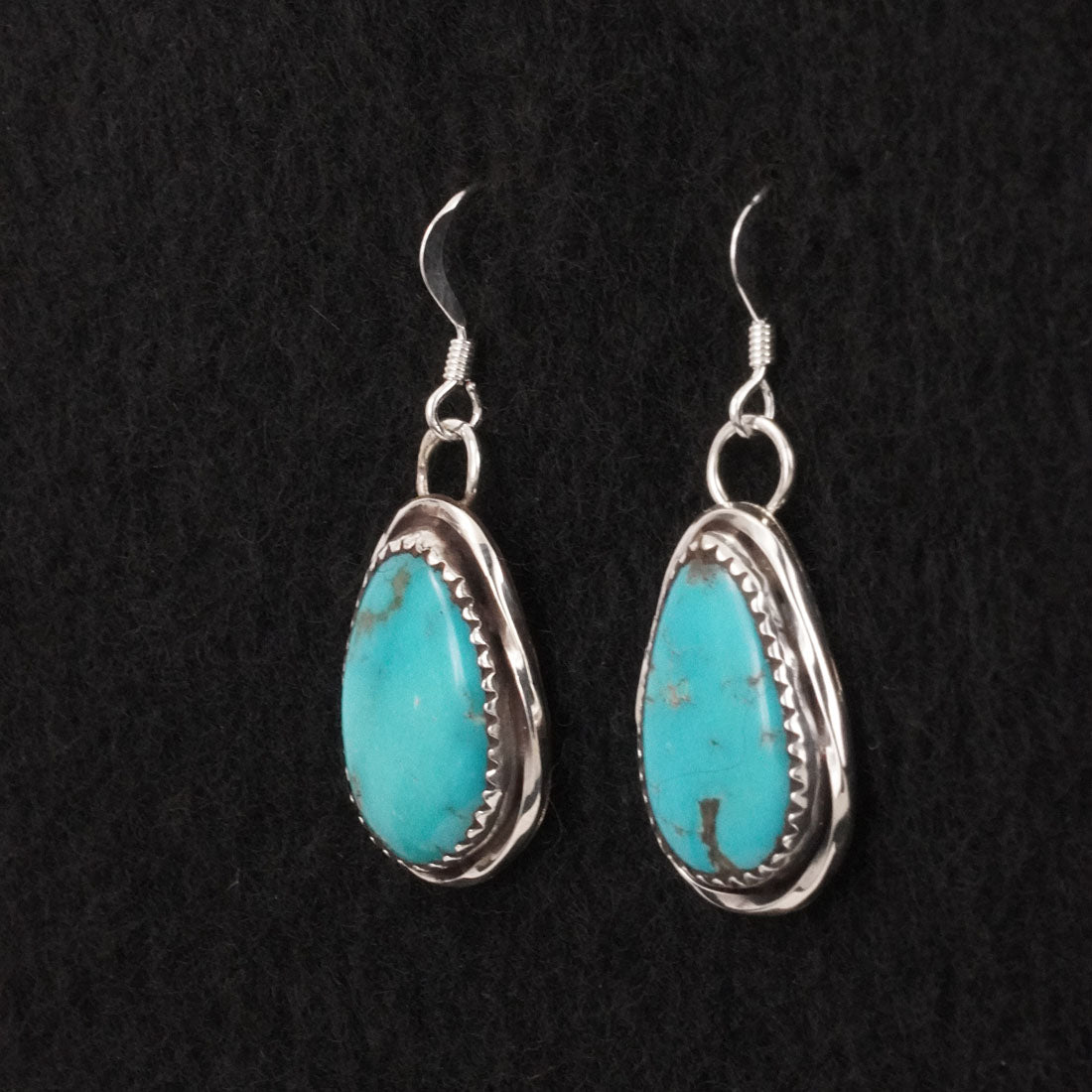 Ernest Hawthorne Turquoise & Sterling Silver Earrings