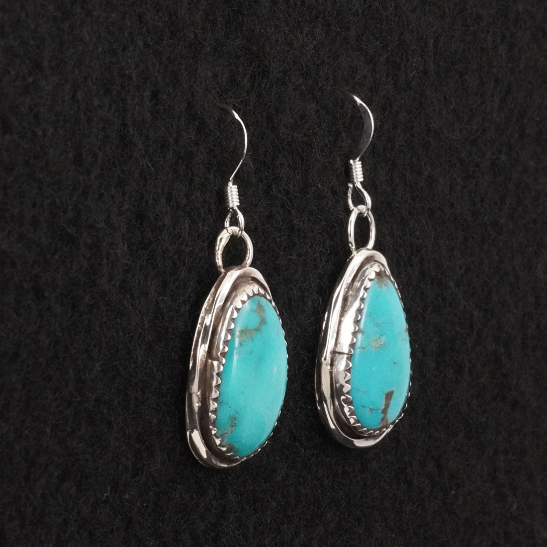 Ernest Hawthorne Turquoise & Sterling Silver Earrings