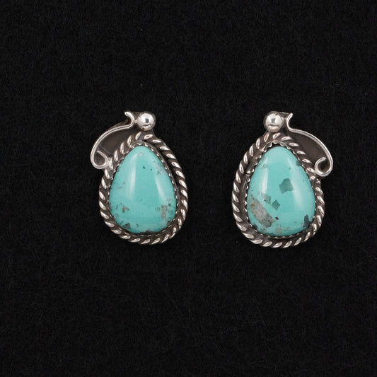 Phil Nez Turquoise & Sterling Silver Earrings