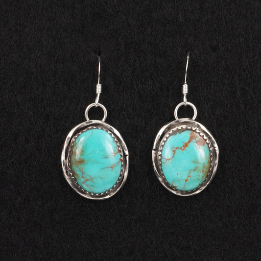 Ernest Hawthorne Turquoise & Sterling Silver Earrings