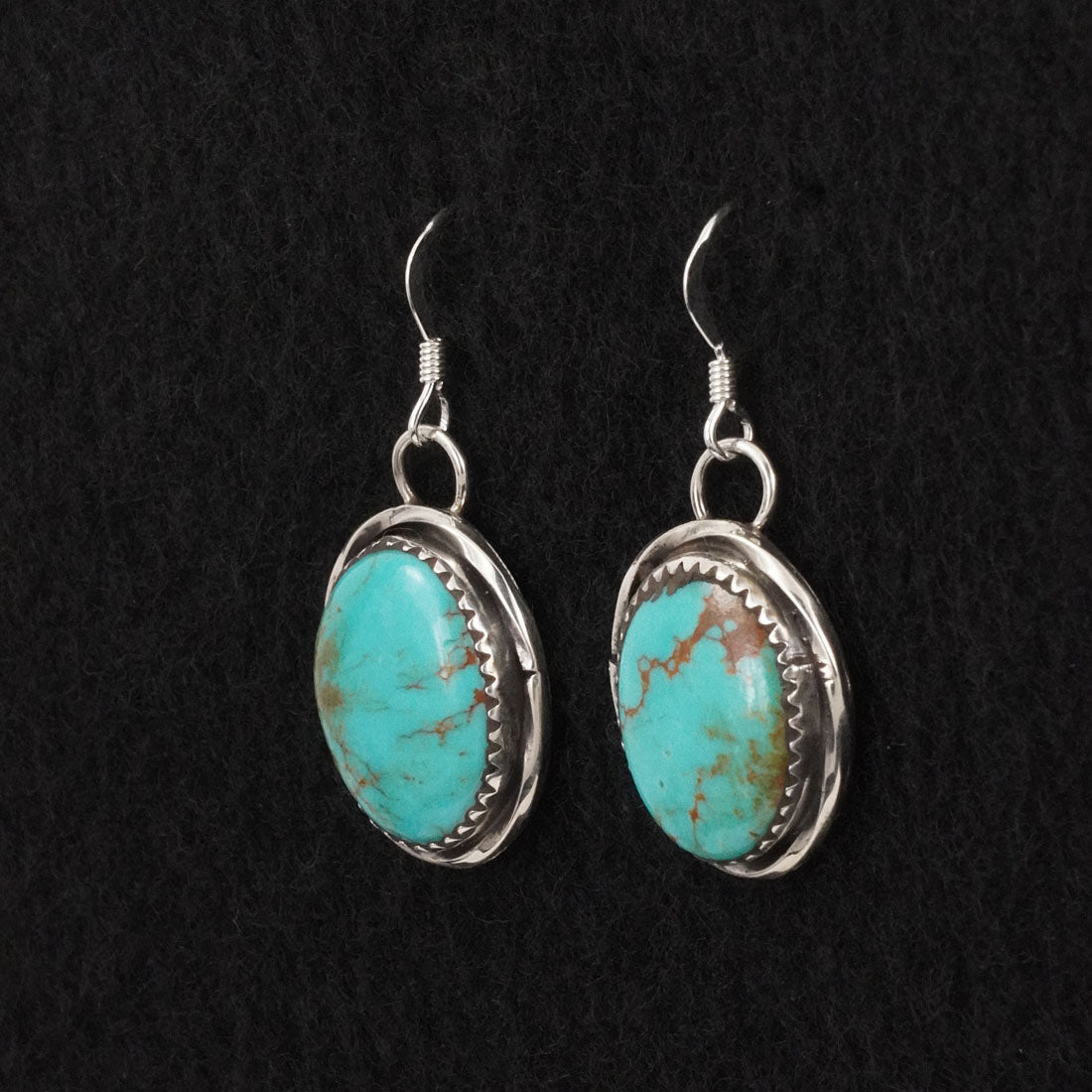 Ernest Hawthorne Turquoise & Sterling Silver Earrings