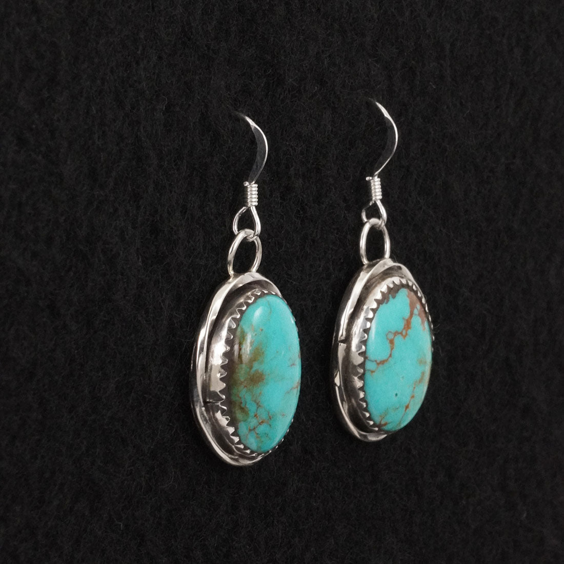 Ernest Hawthorne Turquoise & Sterling Silver Earrings