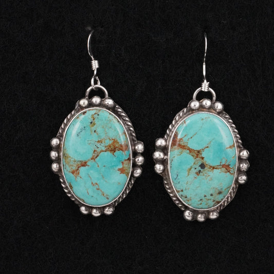 Leona Delgarito Turquoise & Sterling Silver Earrings
