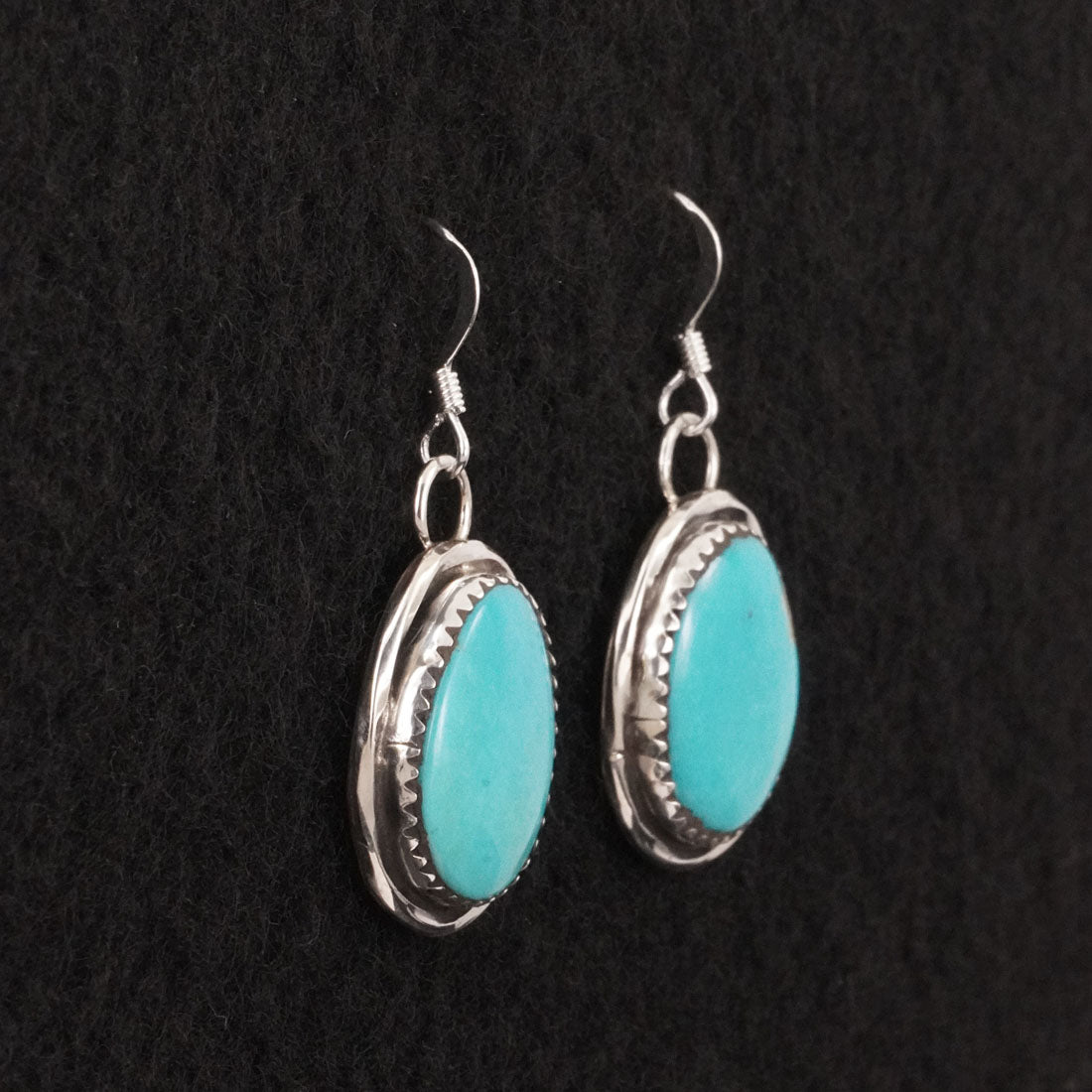 Ernest Hawthorne Turquoise & Sterling Silver Earrings