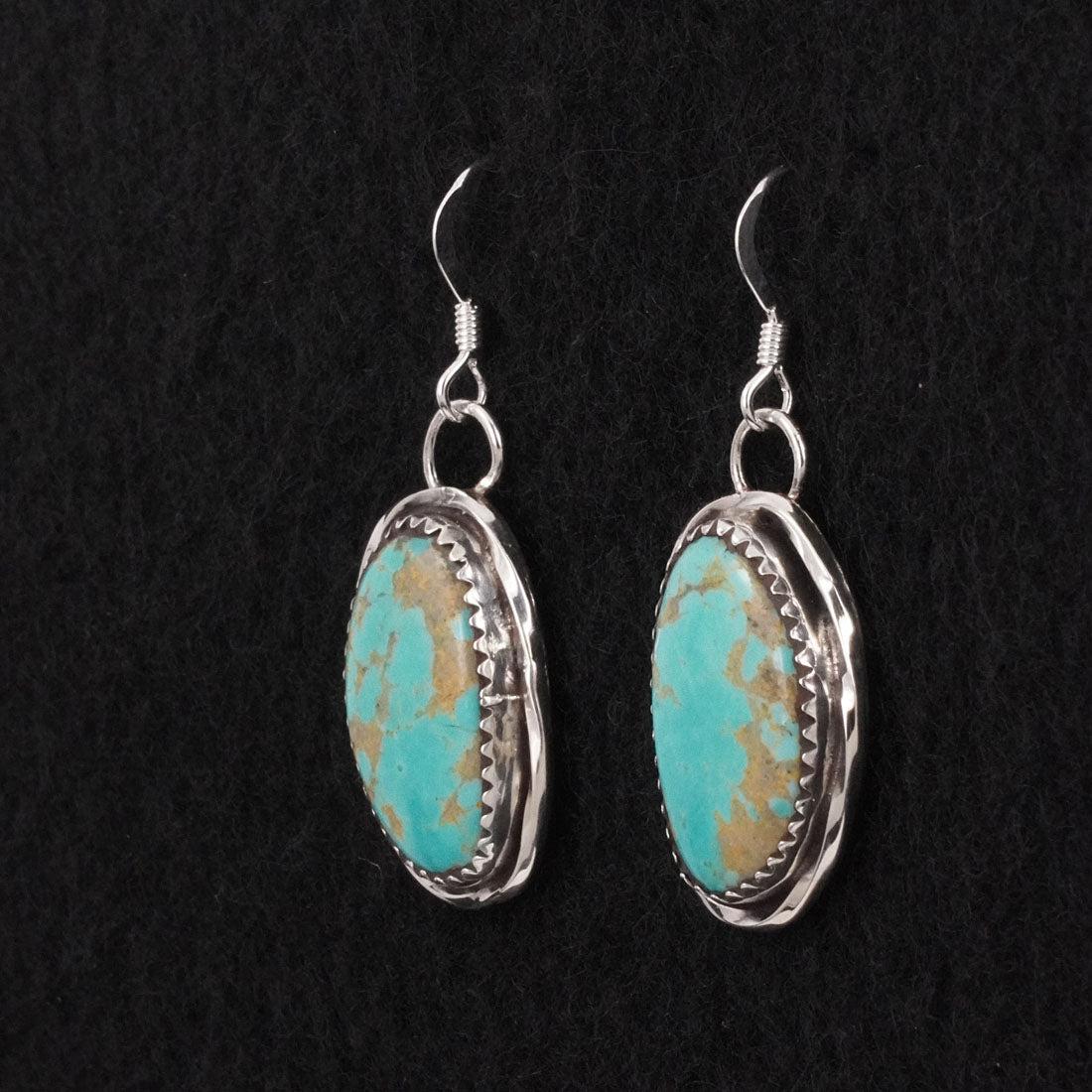 Ernest Hawthorne Turquoise & Sterling Silver Earrings