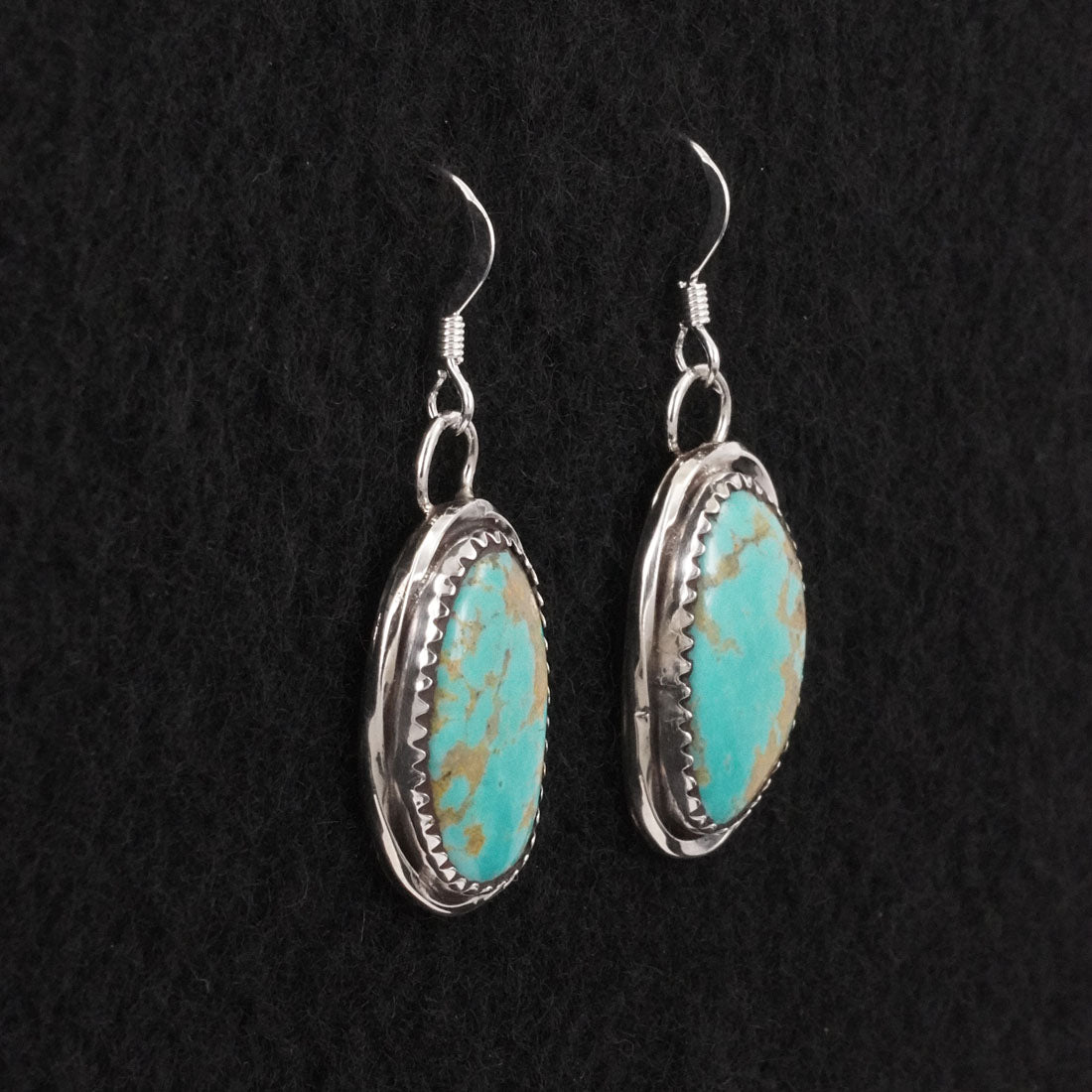 Ernest Hawthorne Turquoise & Sterling Silver Earrings