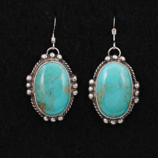 Leona Delgarito Turquoise & Sterling Silver Earrings