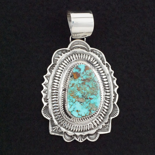 Leonard Maloney Turquoise & Sterling Silver Pendant