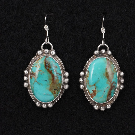 Leona Delgarito Turquoise & Sterling Silver Earrings