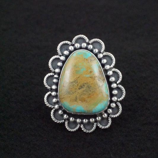 Jameson Garcia Turquoise & Sterling Silver Ring Adjustable