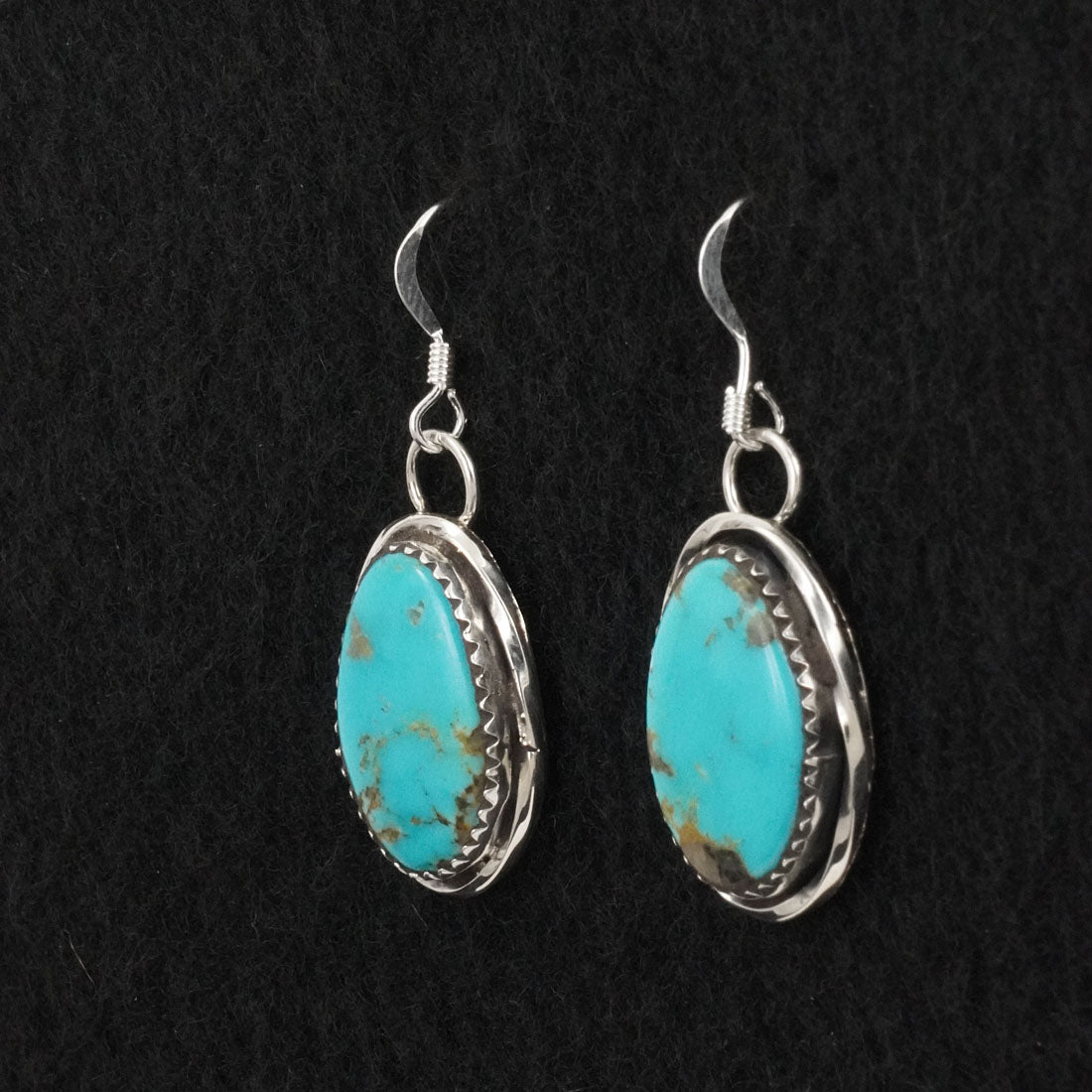 Ernest Hawthorne Turquoise & Sterling Silver Earrings