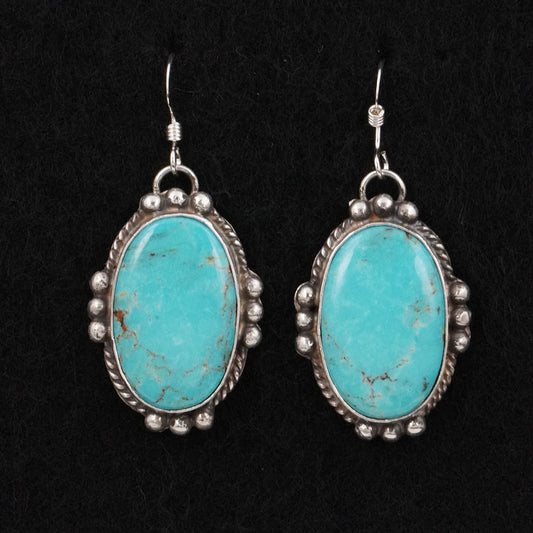 Leona Delgarito Turquoise & Sterling Silver Earrings