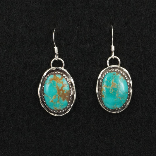 Ernest Hawthorne Turquoise & Sterling Silver Earrings