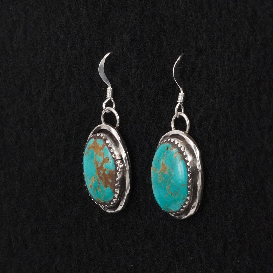 Ernest Hawthorne Turquoise & Sterling Silver Earrings