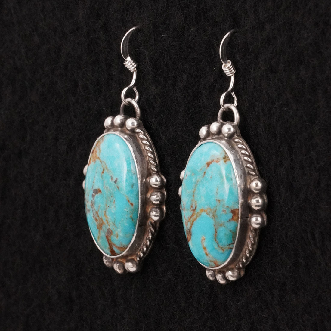 Leona Delgarito Turquoise & Sterling Silver Earrings
