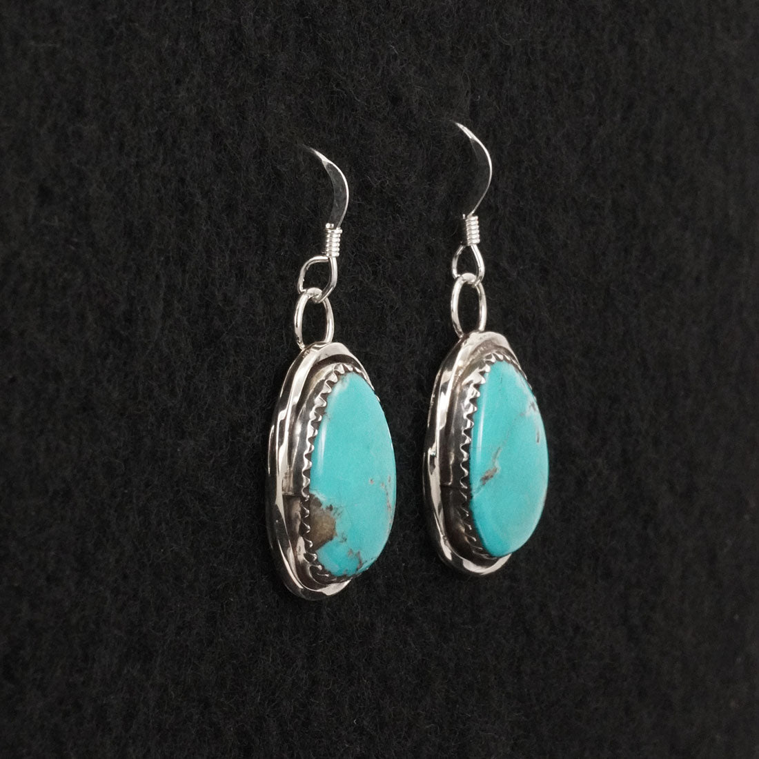 Ernest Hawthorne Turquoise & Sterling Silver Earrings