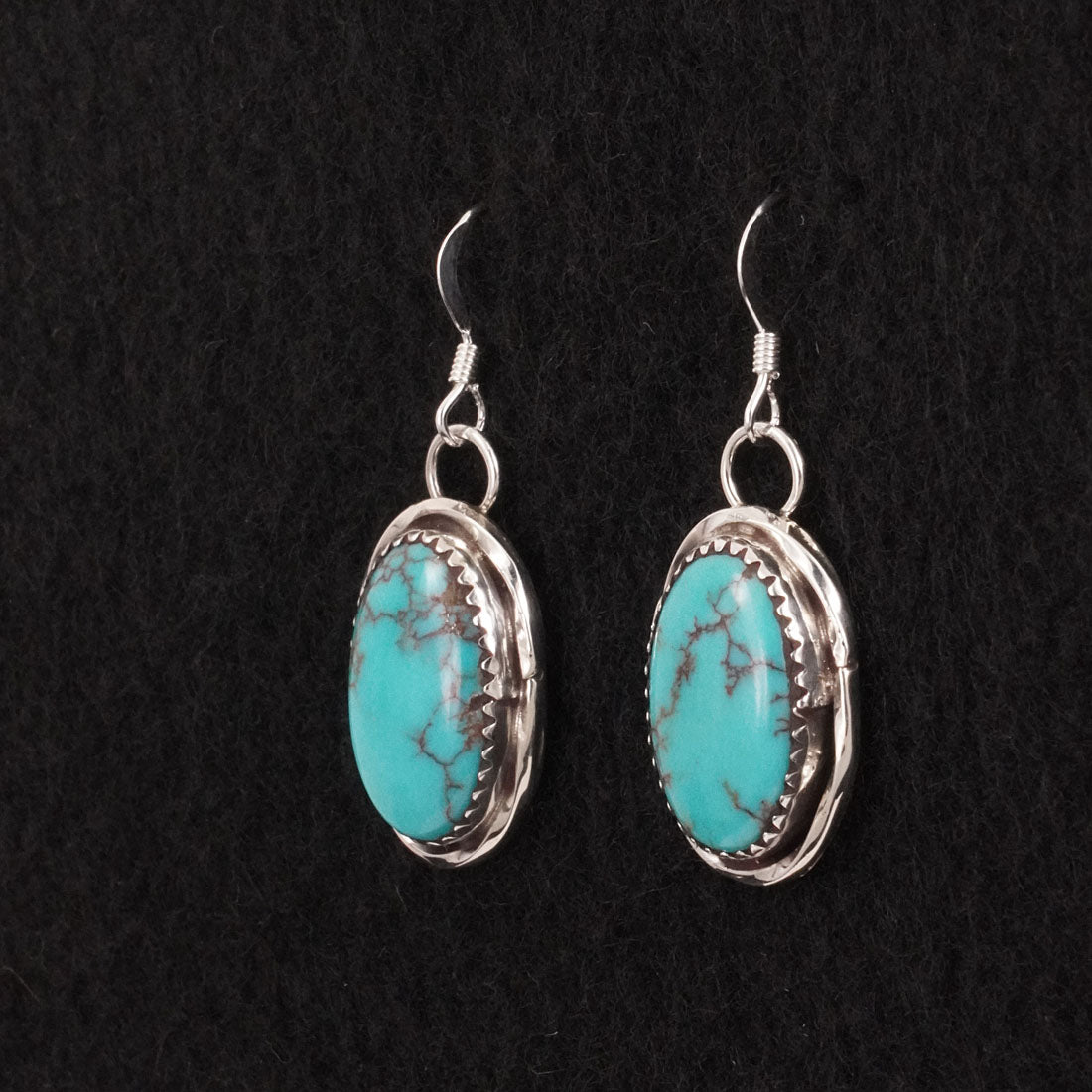 Ernest Hawthorne Turquoise & Sterling Silver Earrings
