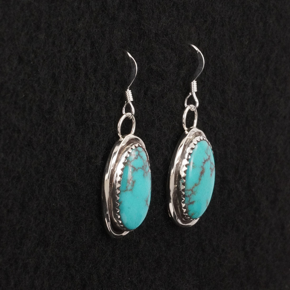 Ernest Hawthorne Turquoise & Sterling Silver Earrings