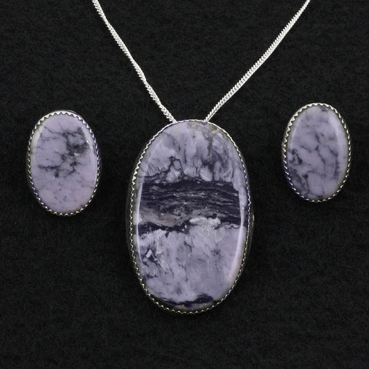Murray Hannaweeka Morado & Sterling Silver Necklace Set