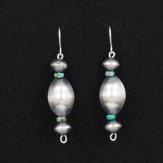 Tonisha Haley Turquoise & Sterling Silver Navajo Pearl Earrings