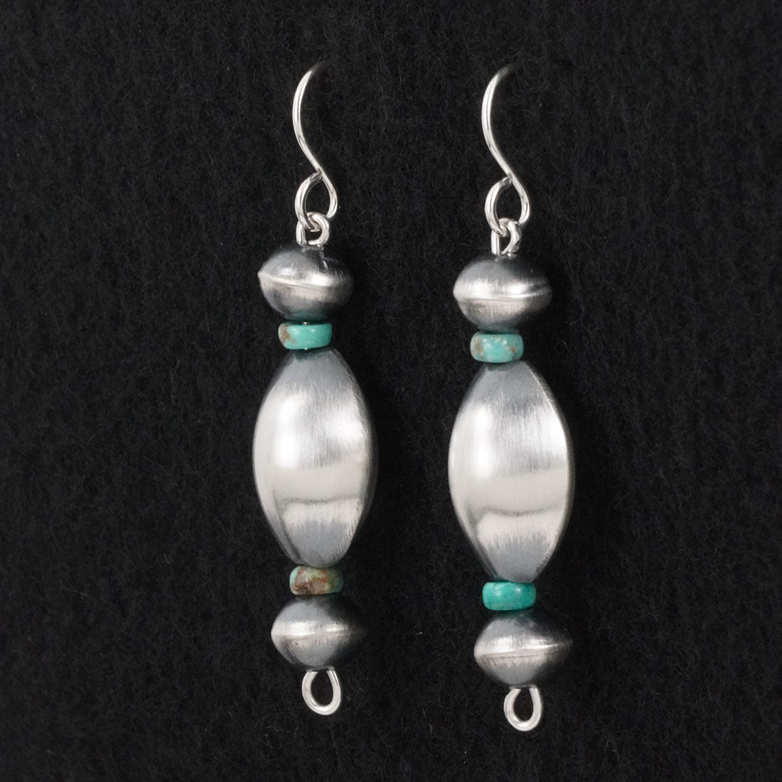 Tonisha Haley Turquoise & Sterling Silver Navajo Pearl Earrings