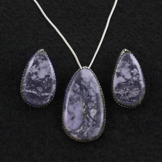 Murray Hannaweeka Morado & Sterling Silver Necklace Set