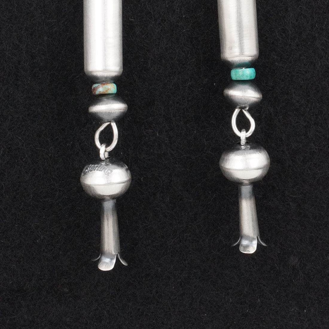 Tonisha Haley Turquoise & Sterling Silver Navajo Pearl Earrings