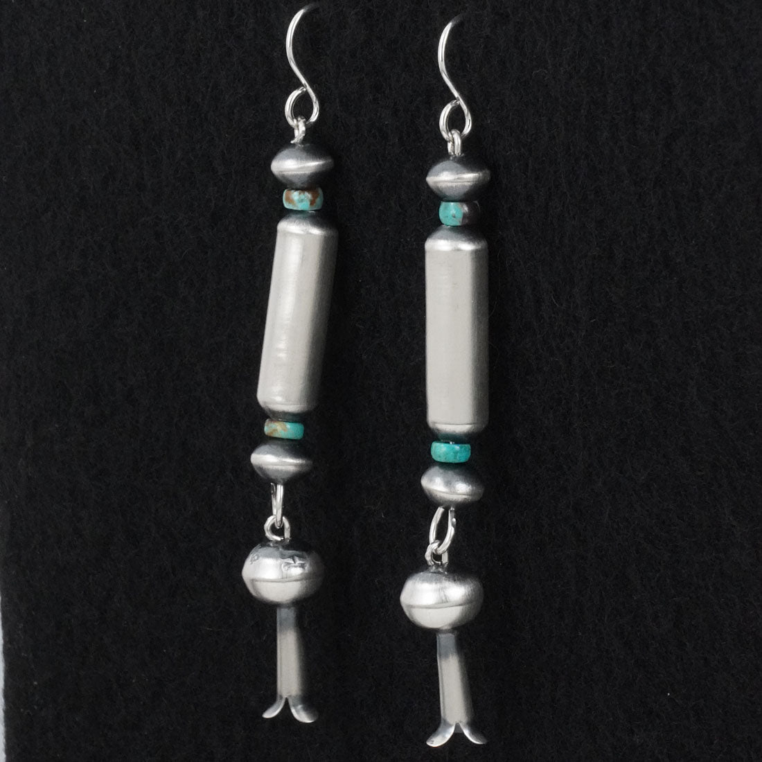 Tonisha Haley Turquoise & Sterling Silver Navajo Pearl Earrings