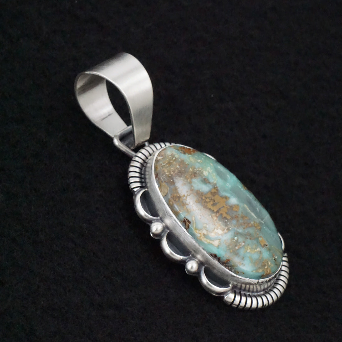 Daniel Benally Turquoise & Sterling Silver Pendant