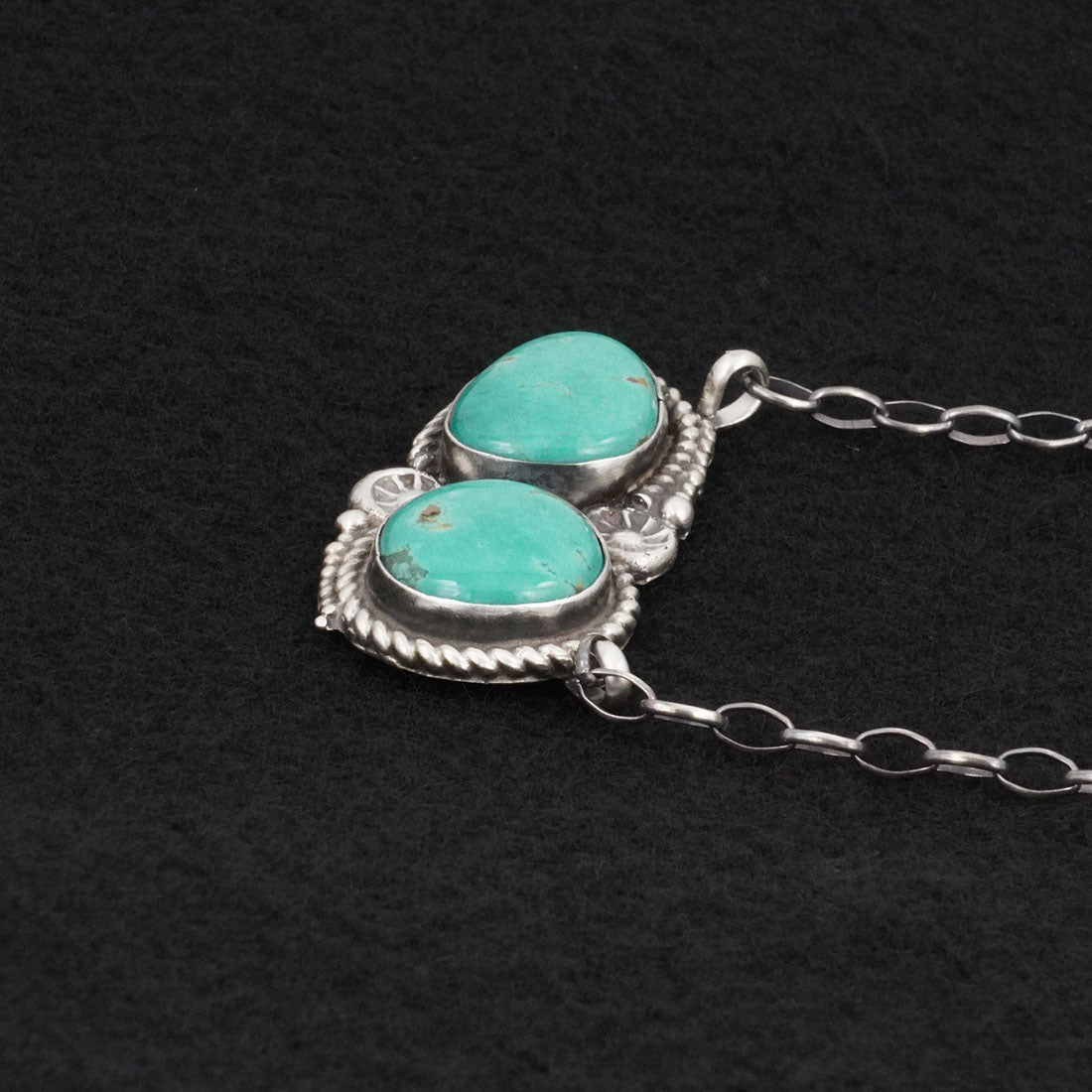 Antwone Brown Turquoise & Sterling Silver Necklace