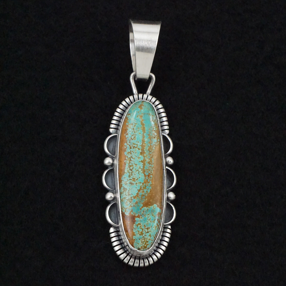 Daniel Benally Turquoise & Sterling Silver Pendant