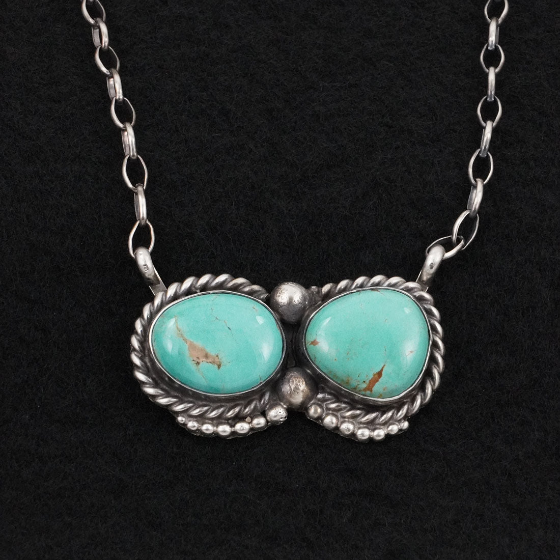 Antwone Brown Turquoise & Sterling Silver Necklace